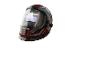 PARKSIDE schwarzer Schweißhelm mit rotem Flammen-Design