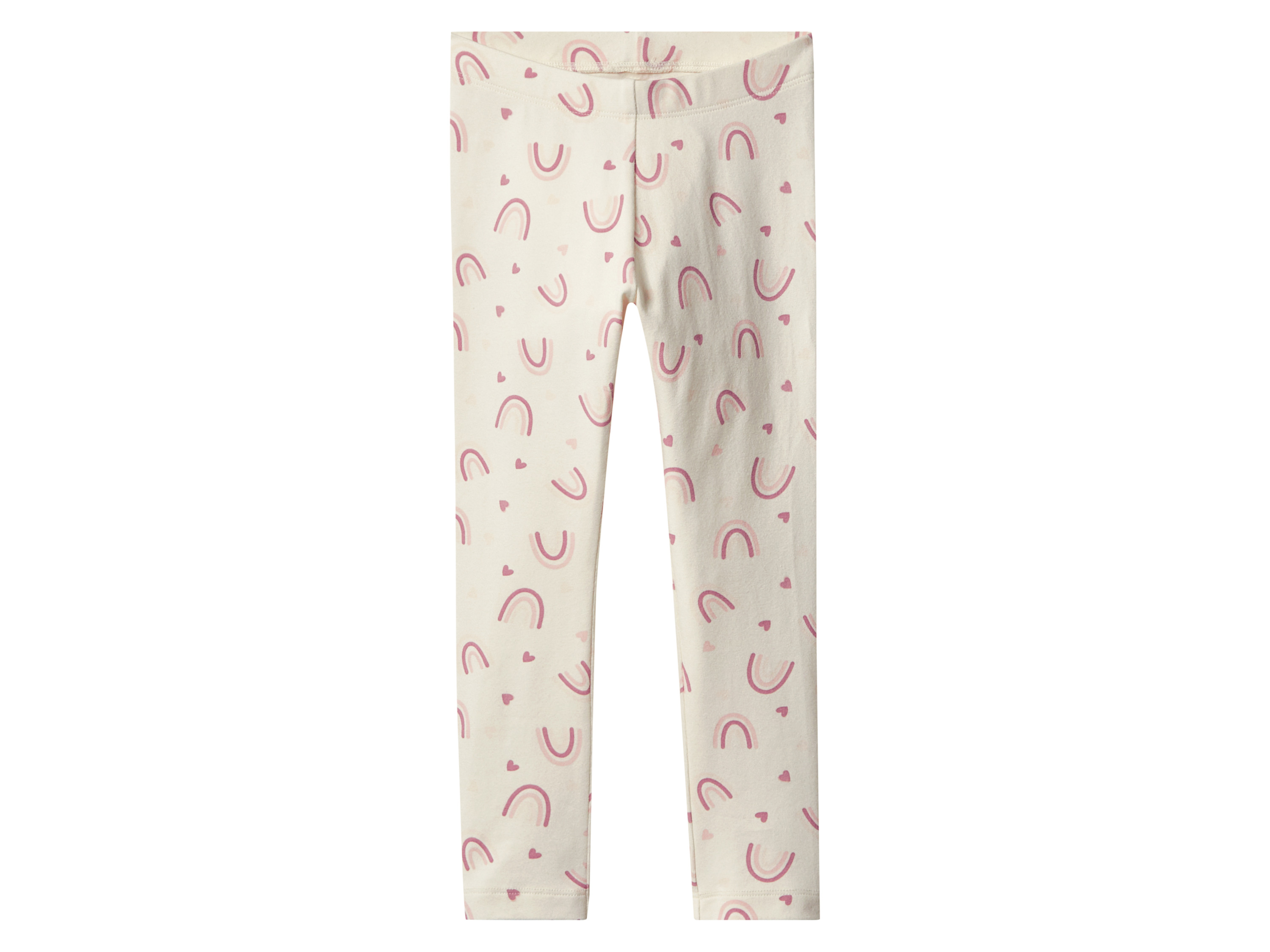 Thumbnail - lupilu® Kleinkinder Mädchen Leggings 2 Stück (Pink/Weiß, 98/104)