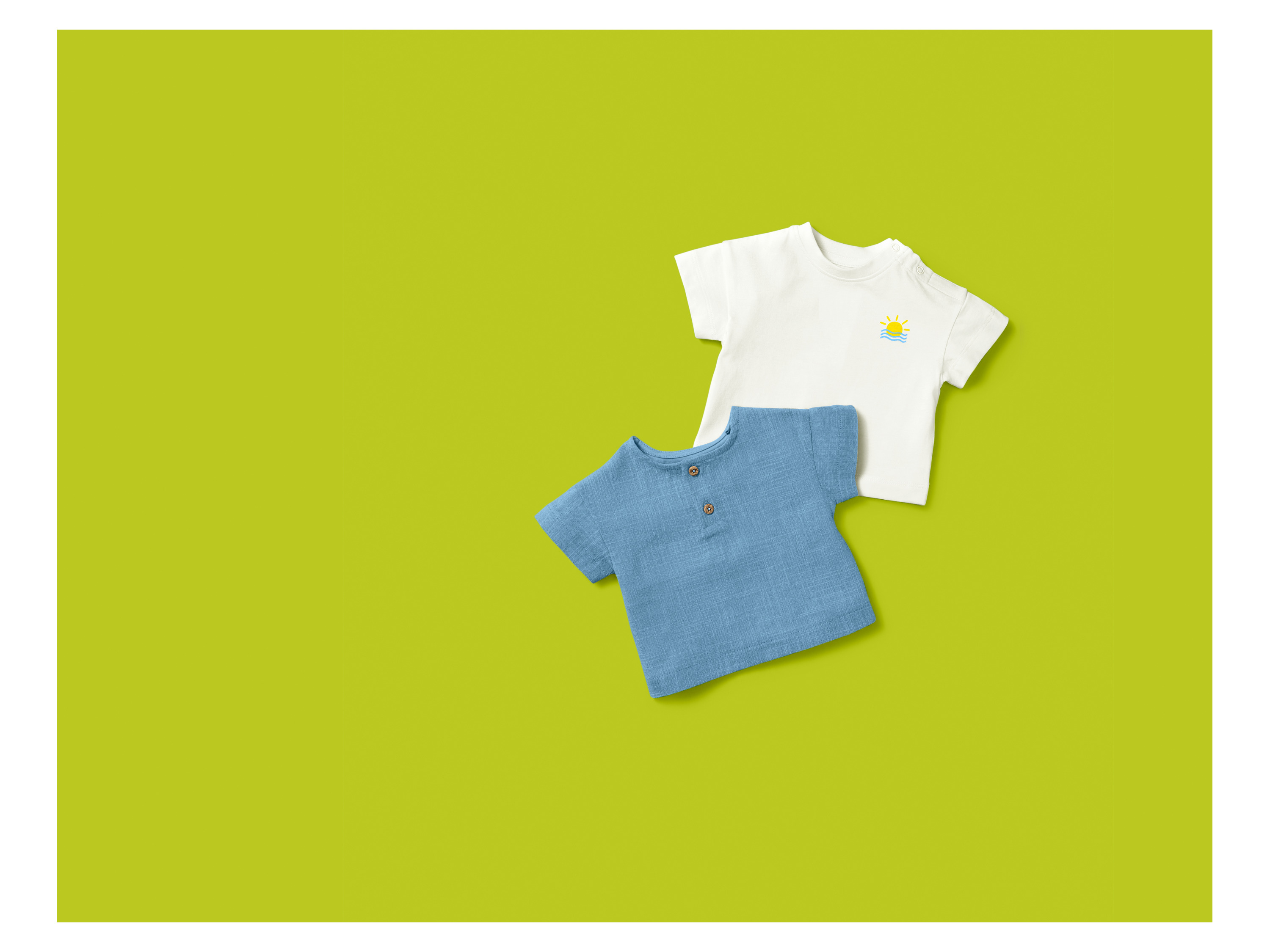LUPILU® Baby T-Shirts, 2 Stück (Weiß, 50/56) – Bild 3 von 4