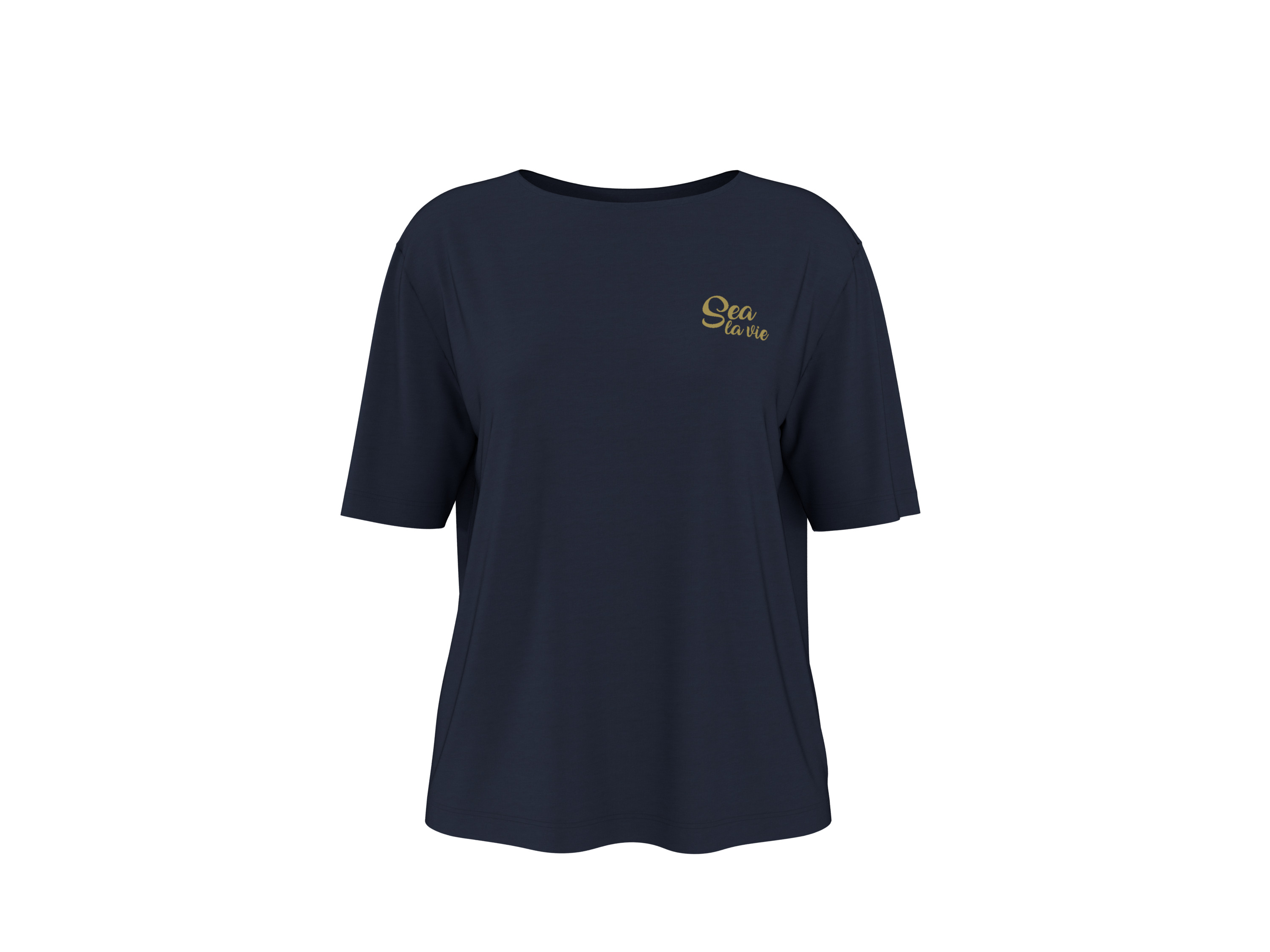 ESMARA® Damen T-Shirt (Navy, M(40/42)) – Bild 3 von 4