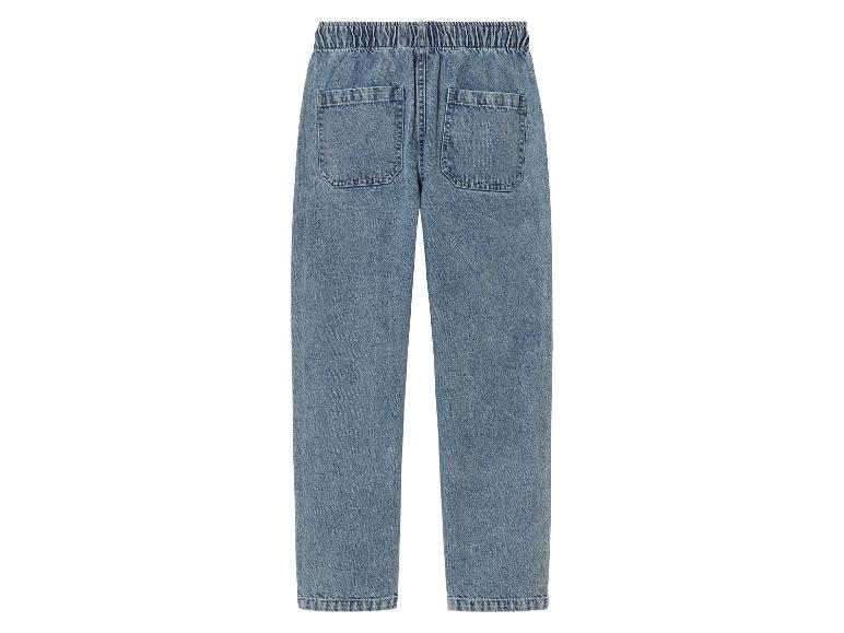 Denim-Joggers, mit Eingriff- und Gesäßtaschen