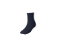 Dunkelblaue Socke mit mittelhohem Schaft