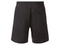 Schwarze Baumwollshorts mit elastischem Bund.