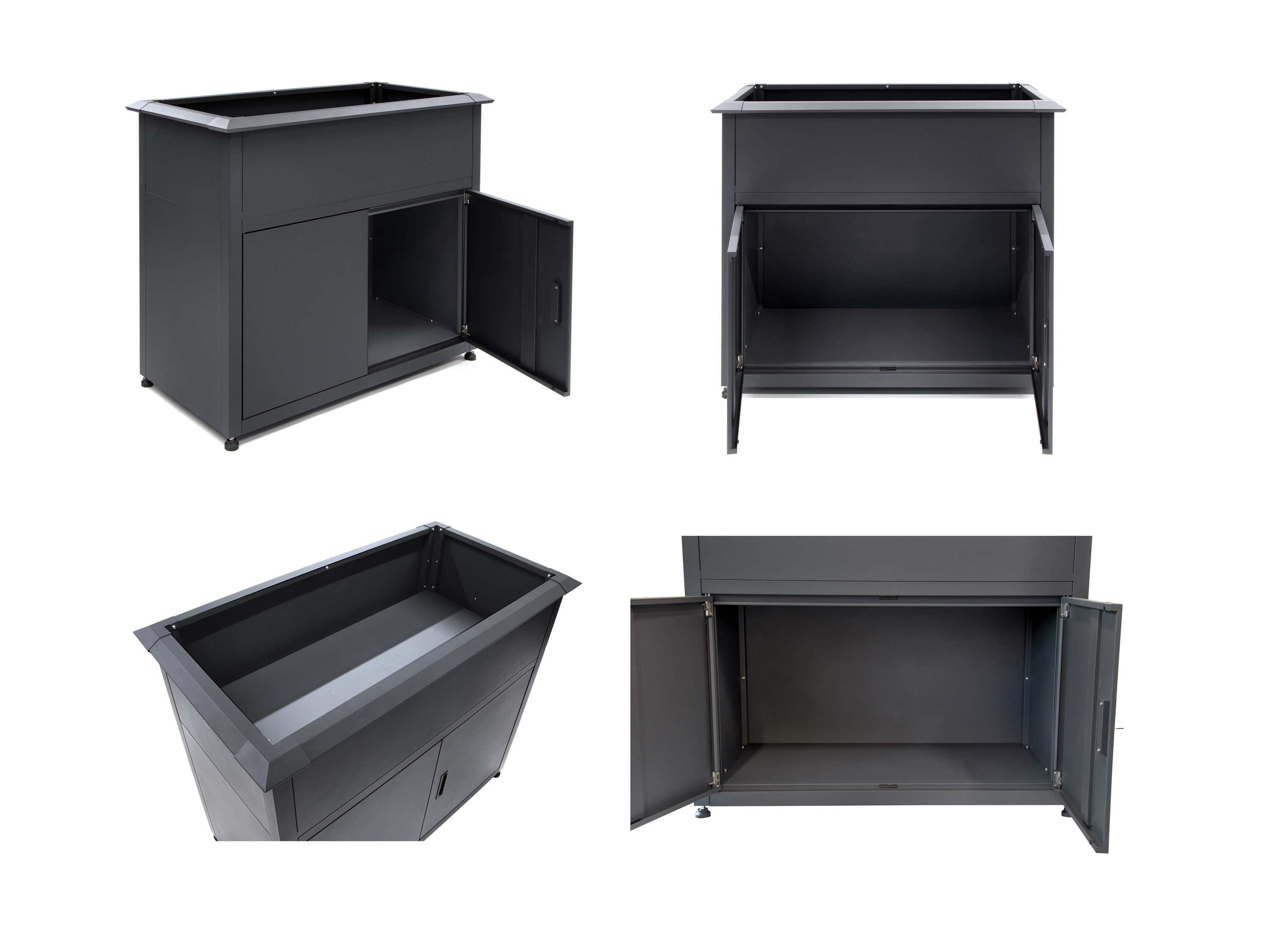 Thumbnail - Plats® Hochbeet mit Unterschrank und Schneckenkante