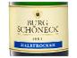 Eine Flasche Burg Schöneck Sekt, halbtrocken.