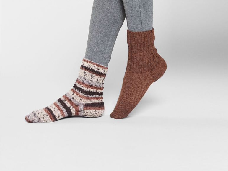Gehe zu Vollbildansicht: crelando Klassische Sockenwolle »Anika«, für 2 Paar Socken - Bild 5