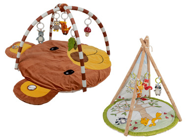 lupilu® Baby-Activity Tipi / Decke, mit bunten Plüsch-Anhängern