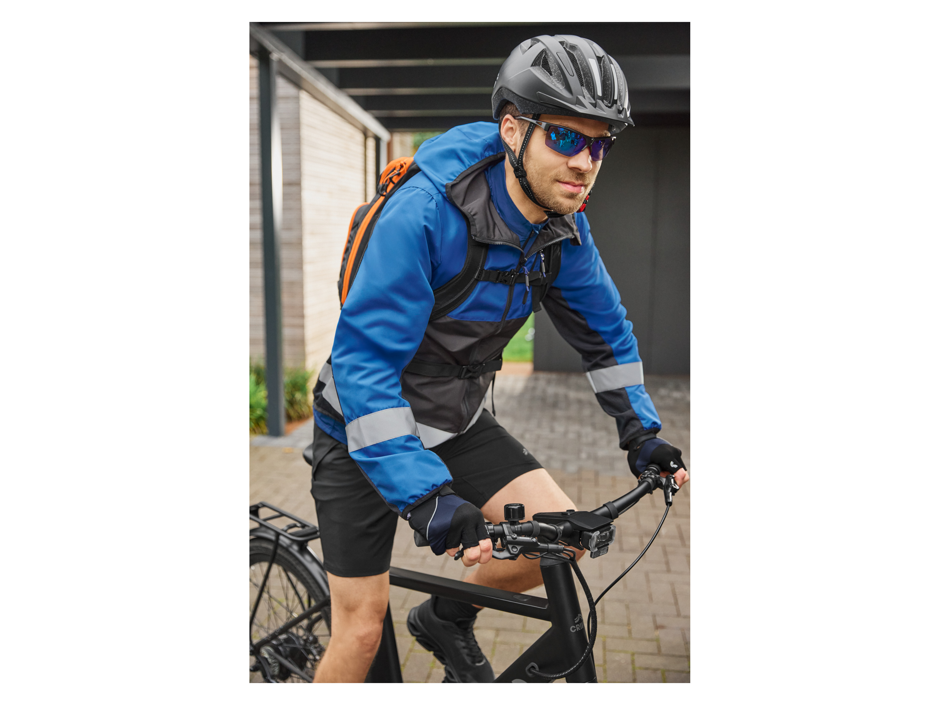 Thumbnail - CRIVIT Fahrradhelm mit Rearlight (Grau, L/XL)