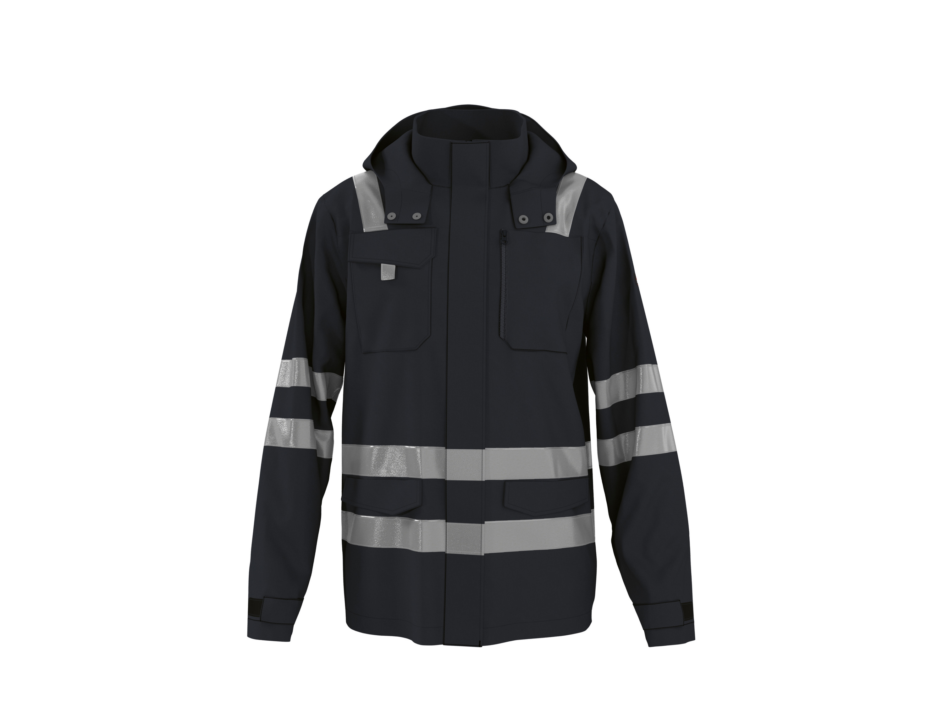 PARKSIDE PERFORMANCE® Herren Softshelljacke, reflektierend (Schwarz, S (44/46))""