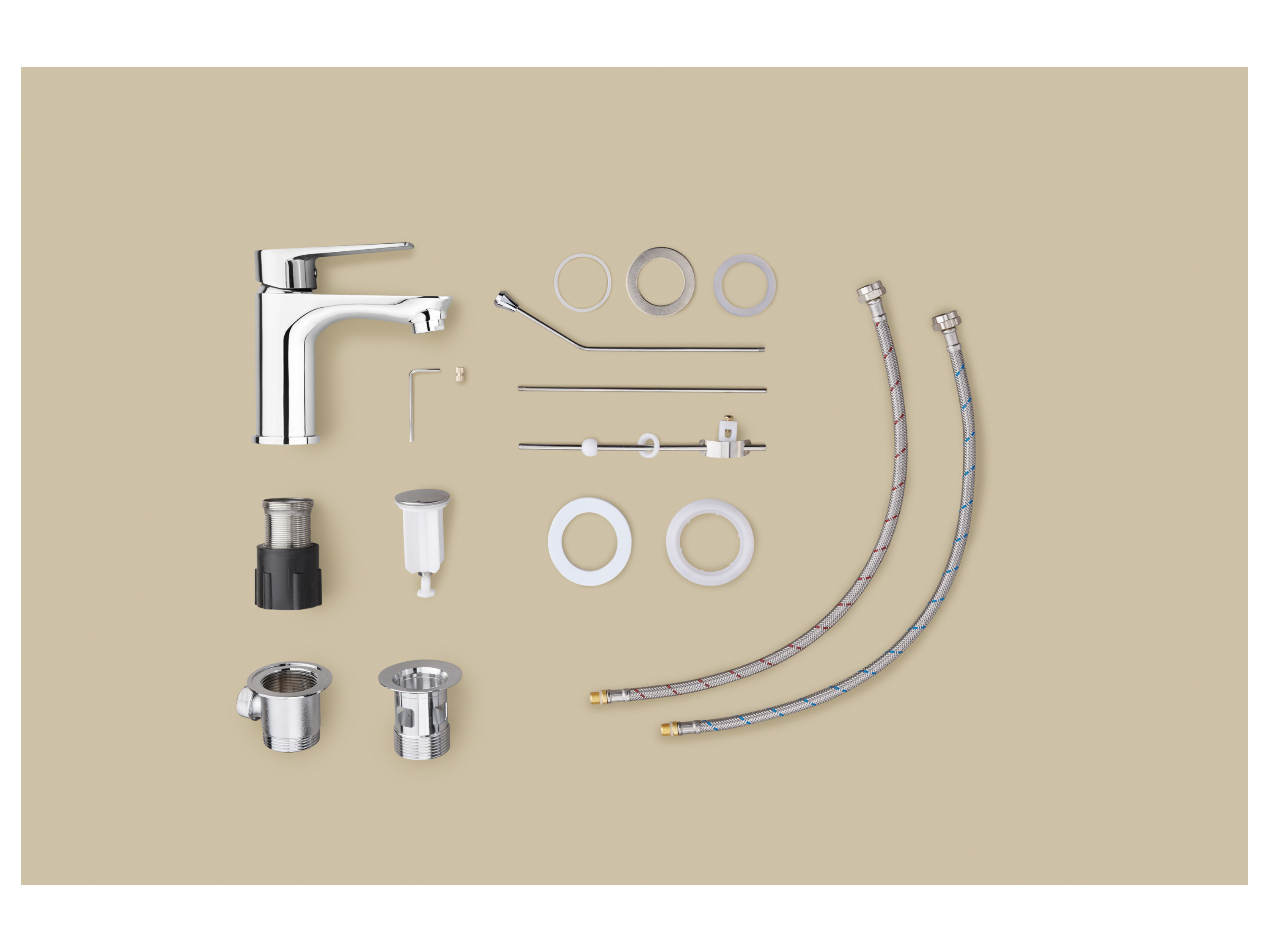 Thumbnail - LIVARNO® Einhebel-Waschtischarmatur (Rund)