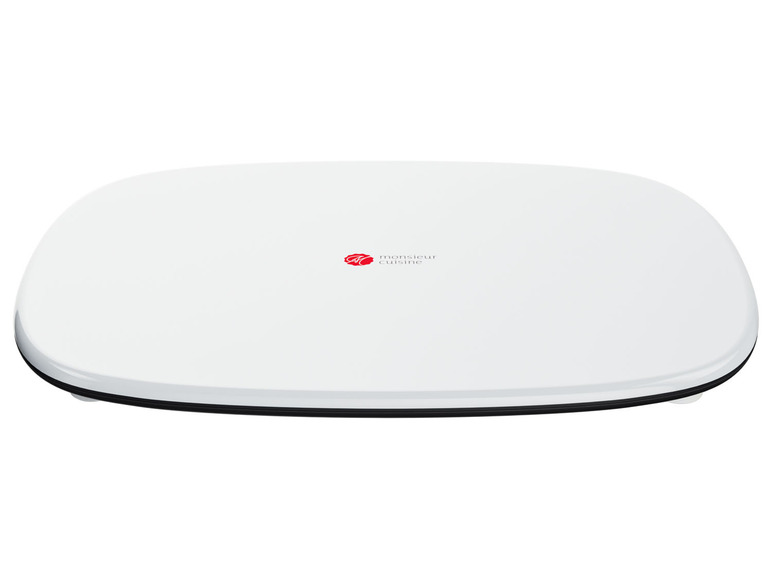 Eine weiße Monsieur Cuisine Küchenwaage.