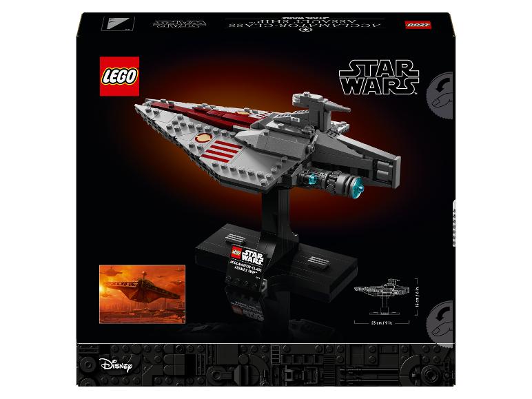 LEGO Star Wars Acclamator-Klasse Angriffsschiff Modell auf einem Ständer