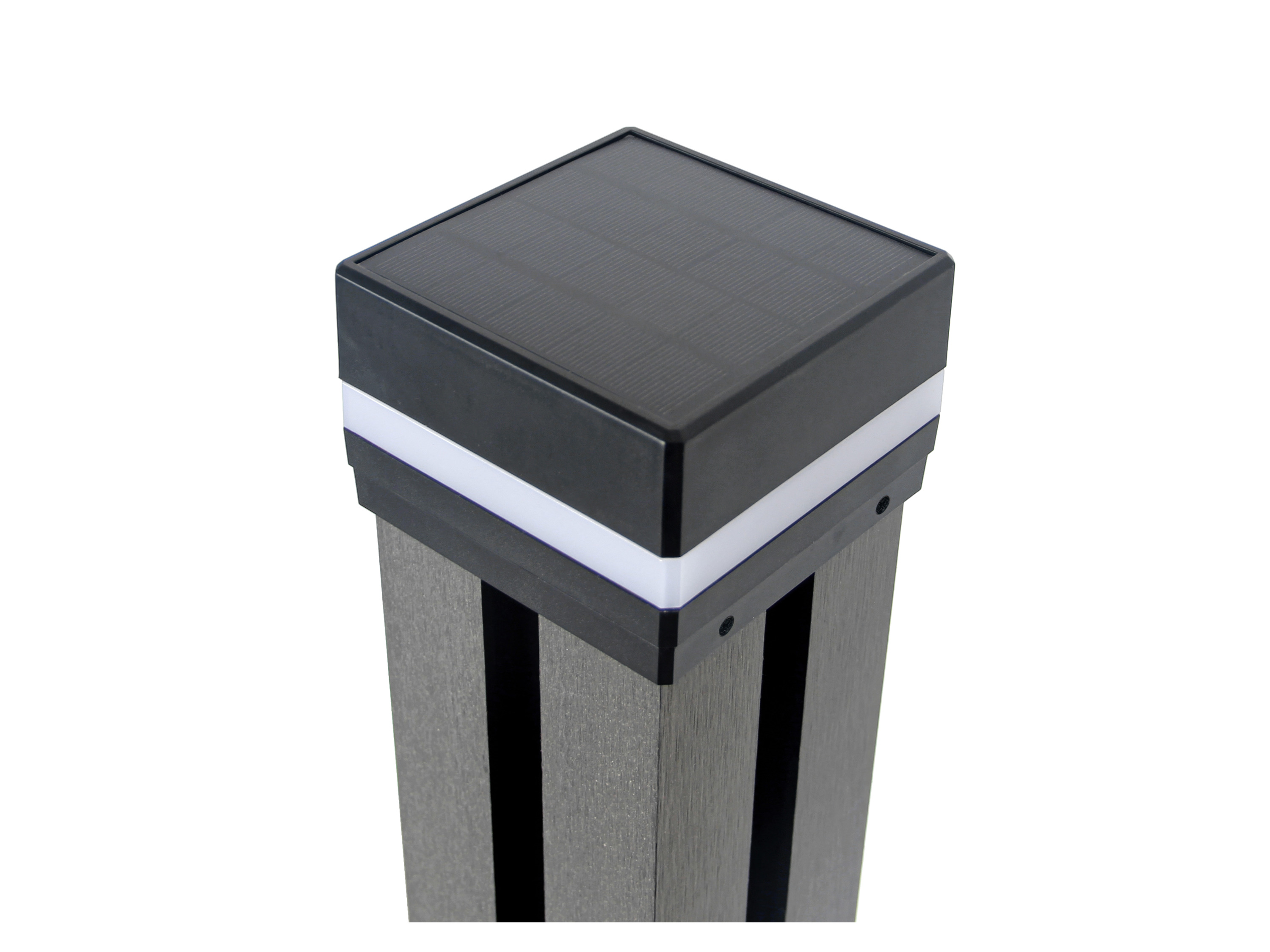 Thumbnail - HOME DELUXE Pfostenabdeckung mit Solar LED Beleuchtung RANO (6 Stück)