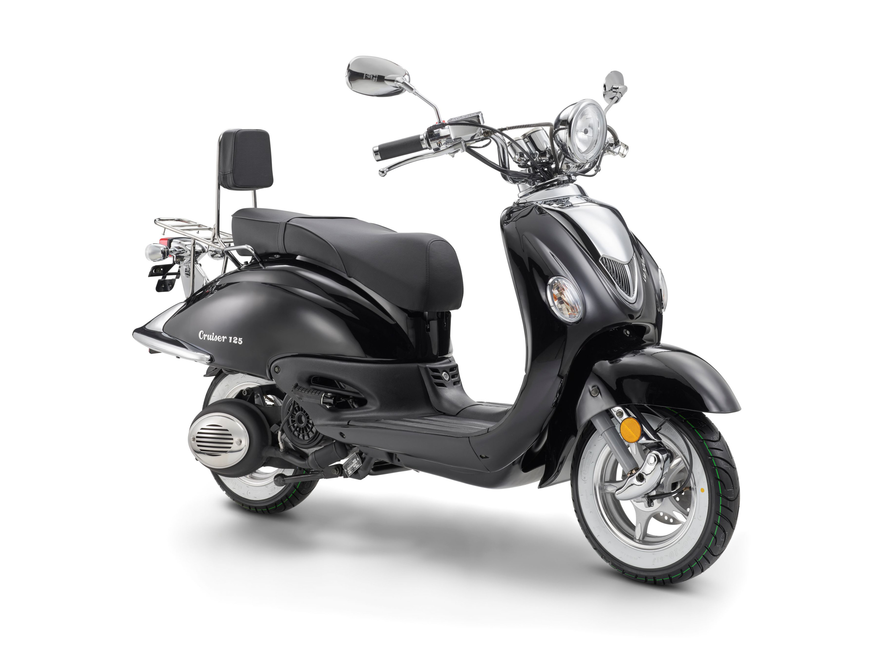 LUXXON Motorroller »Cruiser 125«, 125 ccm, 80 km/h (Schwarz)""