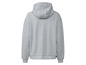 Ein grauer Kapuzenpullover.