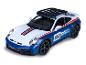 Porsche 911 Dakar Spielzeugautomodell mit Dachgepäckträger.