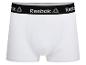 Weiße Reebok Boxershorts mit schwarzem Logobund