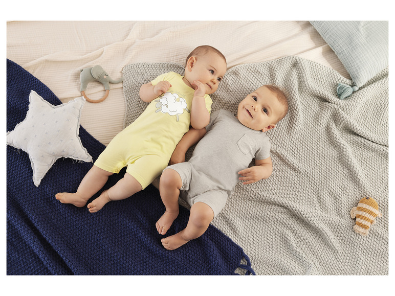 Gehe zu Vollbildansicht: lupilu® Baby Pyjama, 2 Stück, aus reiner Bio-Baumwolle - Bild 10