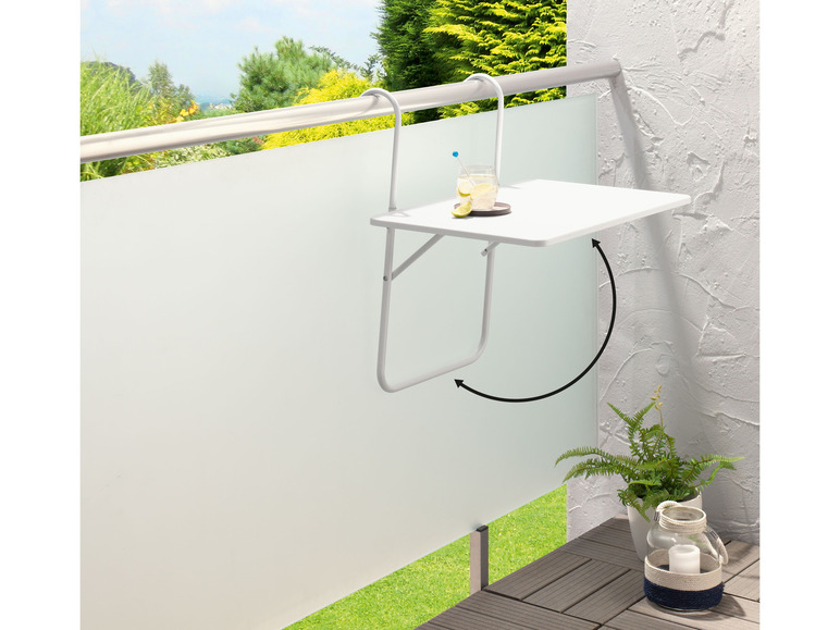 Gehe zu Vollbildansicht: LIVARNO home Balkontisch klappbar, ideal für kleine Balkone - Bild 8