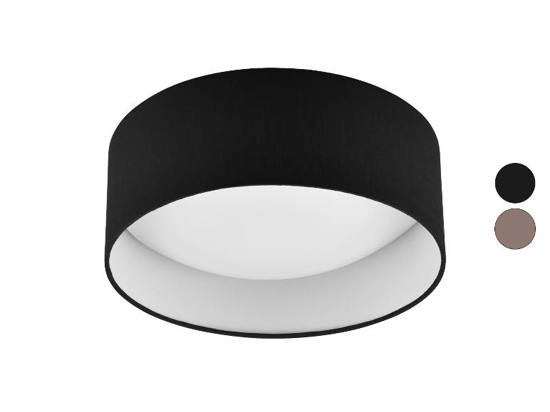 Schwarze Deckenleuchte mit weißem Interieur und Farboptionen