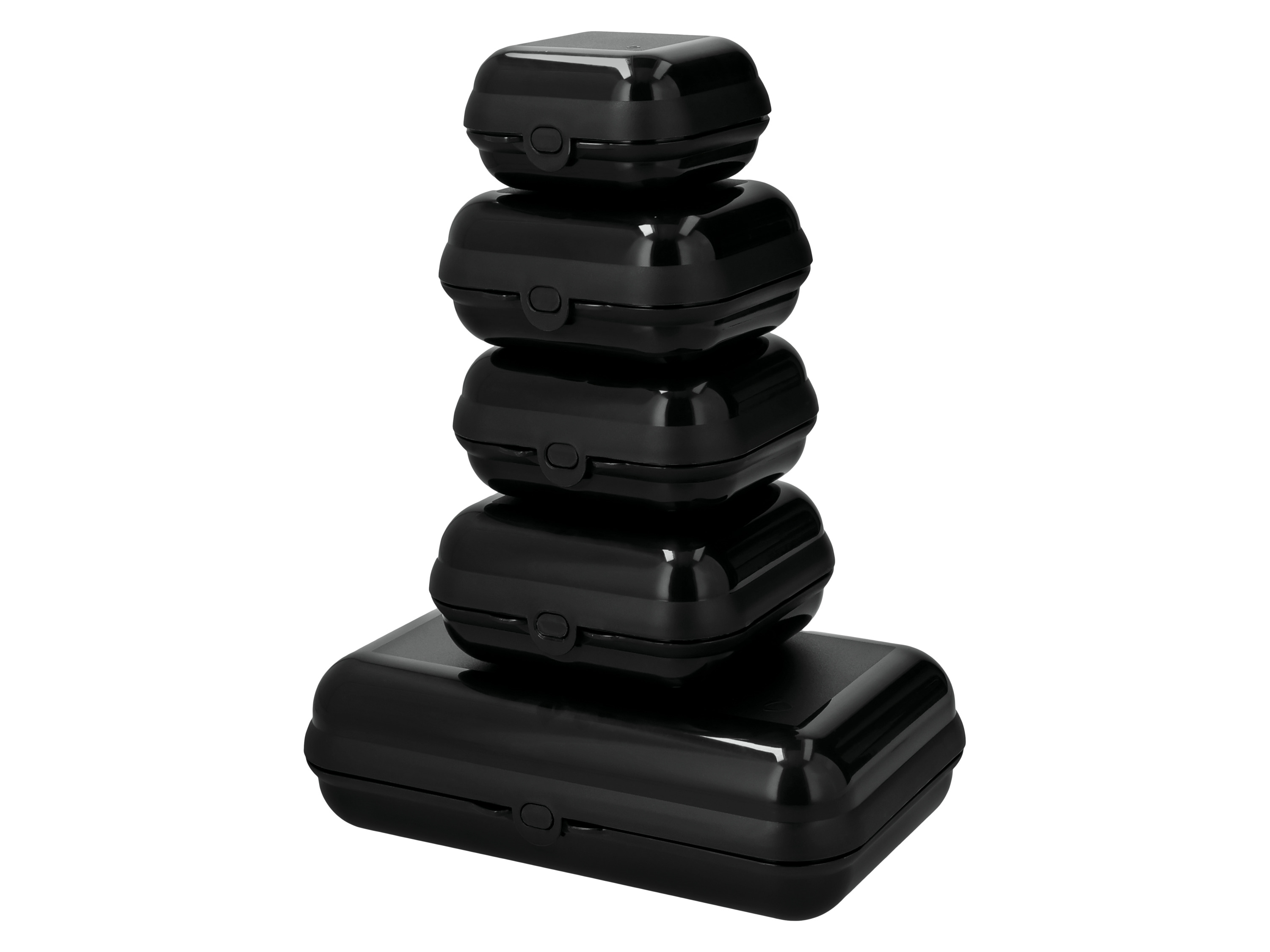 SILVERCREST® Brotdosen-Set, 5-teilig (Schwarz)