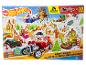 Hot Wheels Adventskalender mit Weihnachtsfahrzeugen und Zubehör.