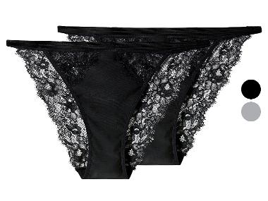 esmara® Damen Slips mit Spitze, 2 Stück