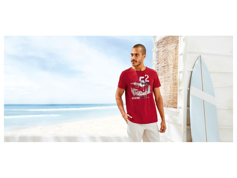 Herren T-Shirt, körpernah geschnitten, mit Print