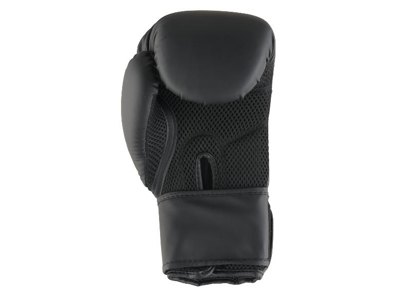 Schwarze Boxhandschuhe mit Netz.