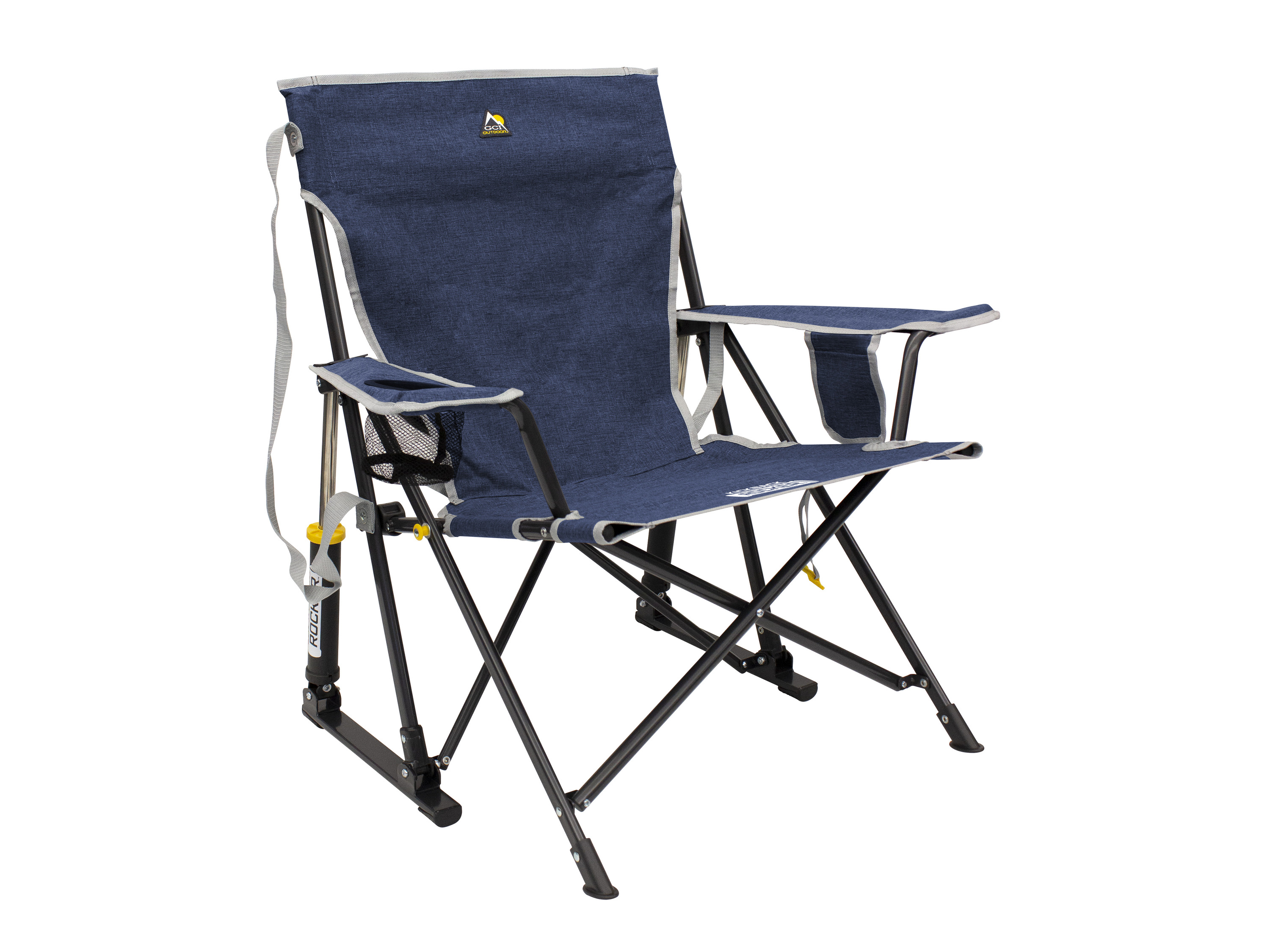 GCI Kickback Rocker™ Campingstuhl mit Schaukelfunktion (Heathered Indigo)““ | 00631444007425