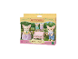 Fennec Fox Familienfiguren-Set mit Kinderwagen, in einer farbigen Box.