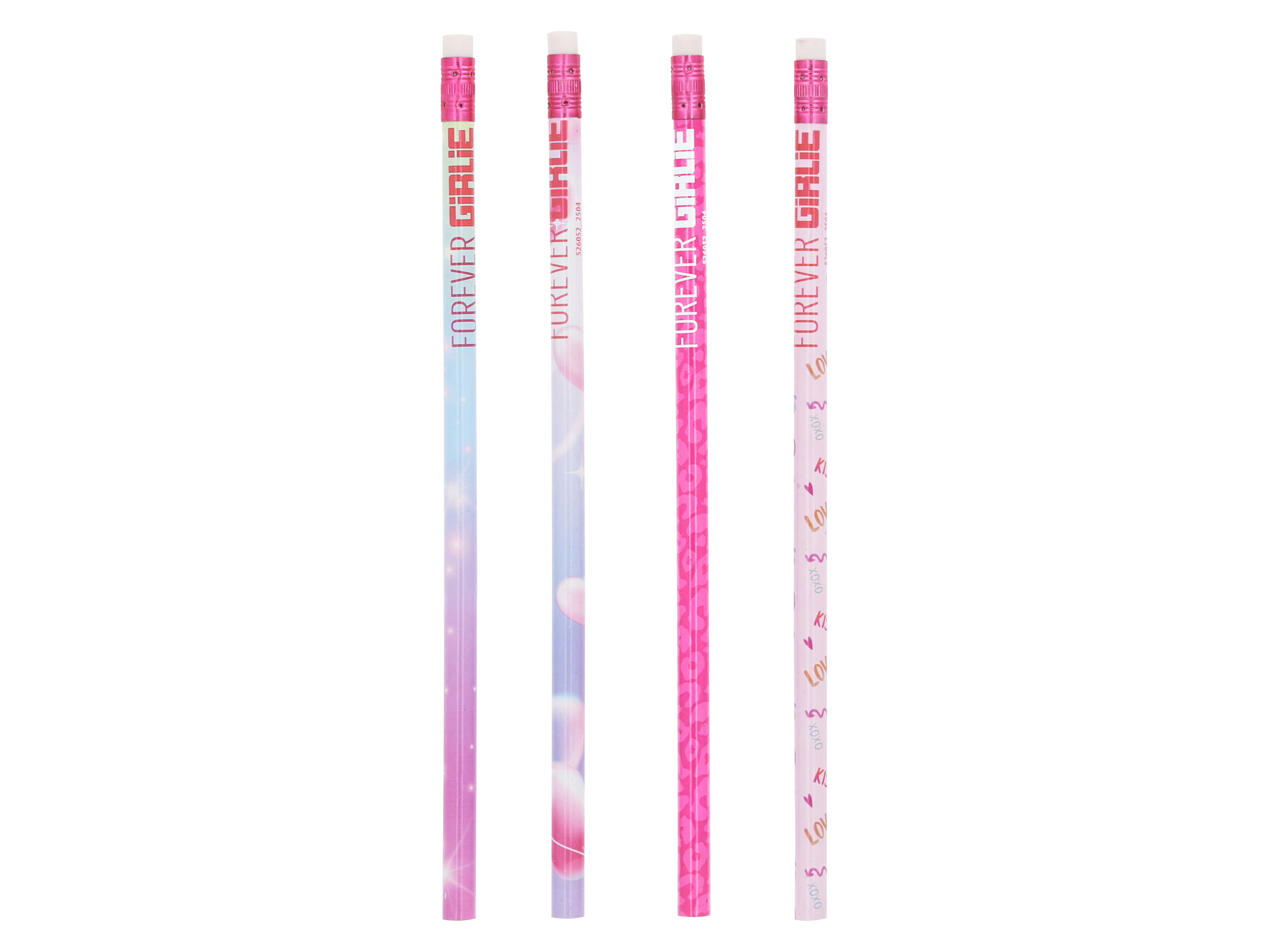 Stiftesortiment Forever Girlie (Bleistifte mit Radiergummi)""