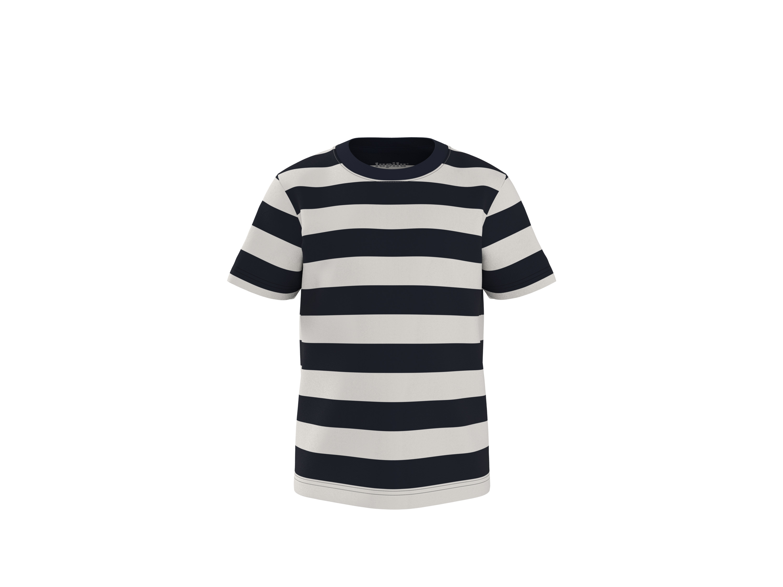 LUPILU® Kleinkinder T-Shirt, 2 Stück (Streifen/blau, 98/104) – Bild 3 von 4