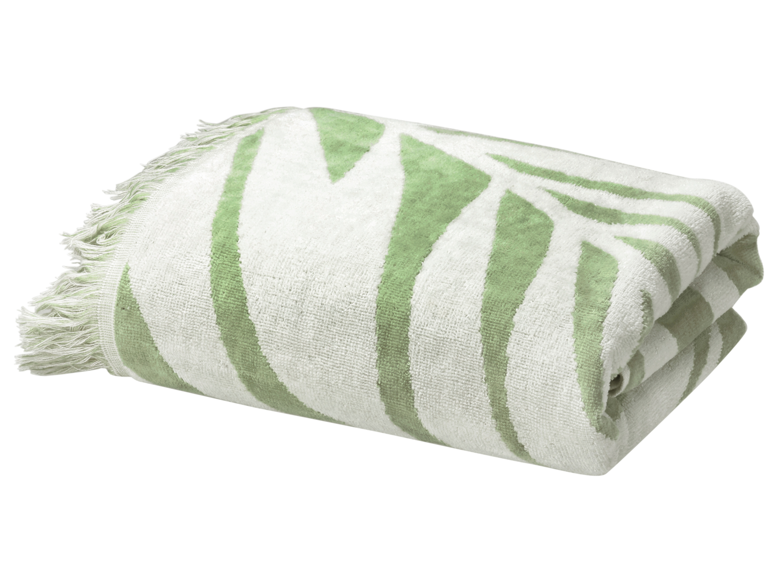 Thumbnail - LIVARNO® Frottier-Strandtuch, 80 x 180 cm (Grün)