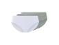 Drei Paar nahtlose Unterhosen in Weiß und Grau.