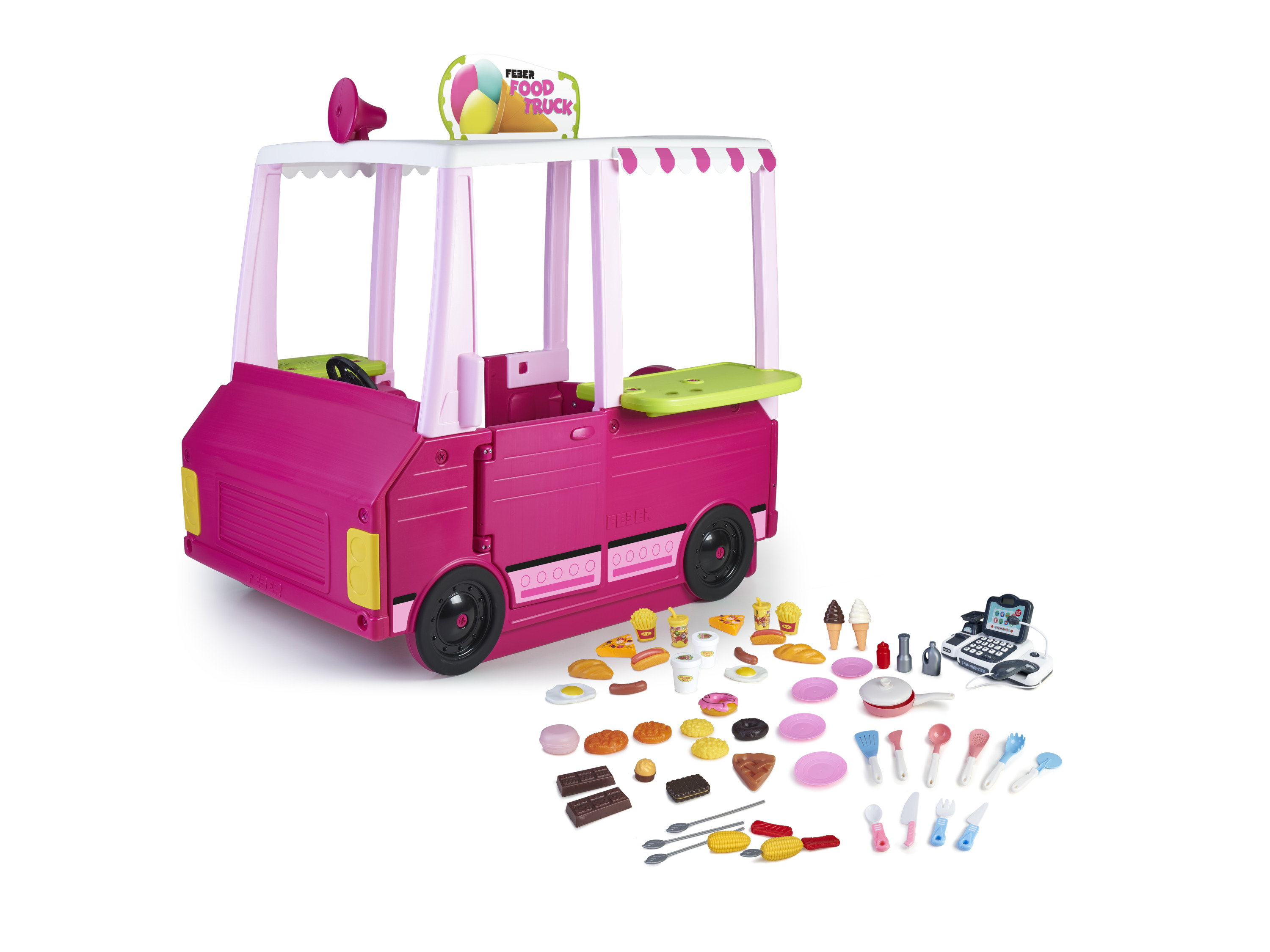 FEBER Food Truck (Pink)““ | Spielspielzeug-Essenszubehör