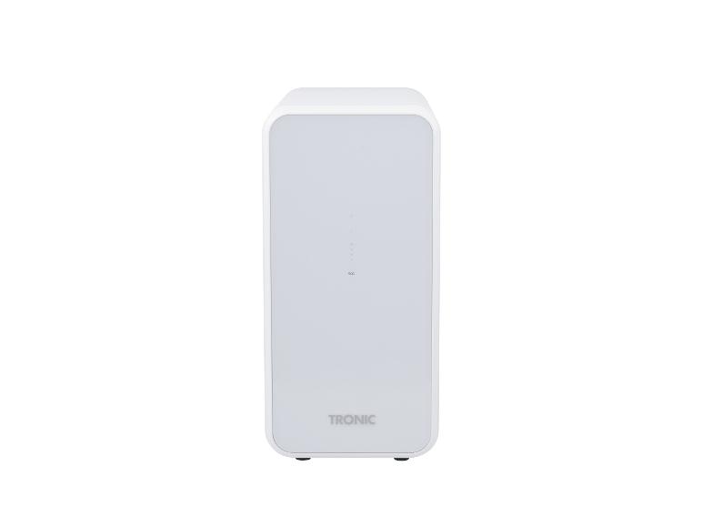 Weißes TRONIC Gerät, minimalistisches Design.