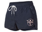 Dunkelblaue Badehose mit Chiemsee-Logo.