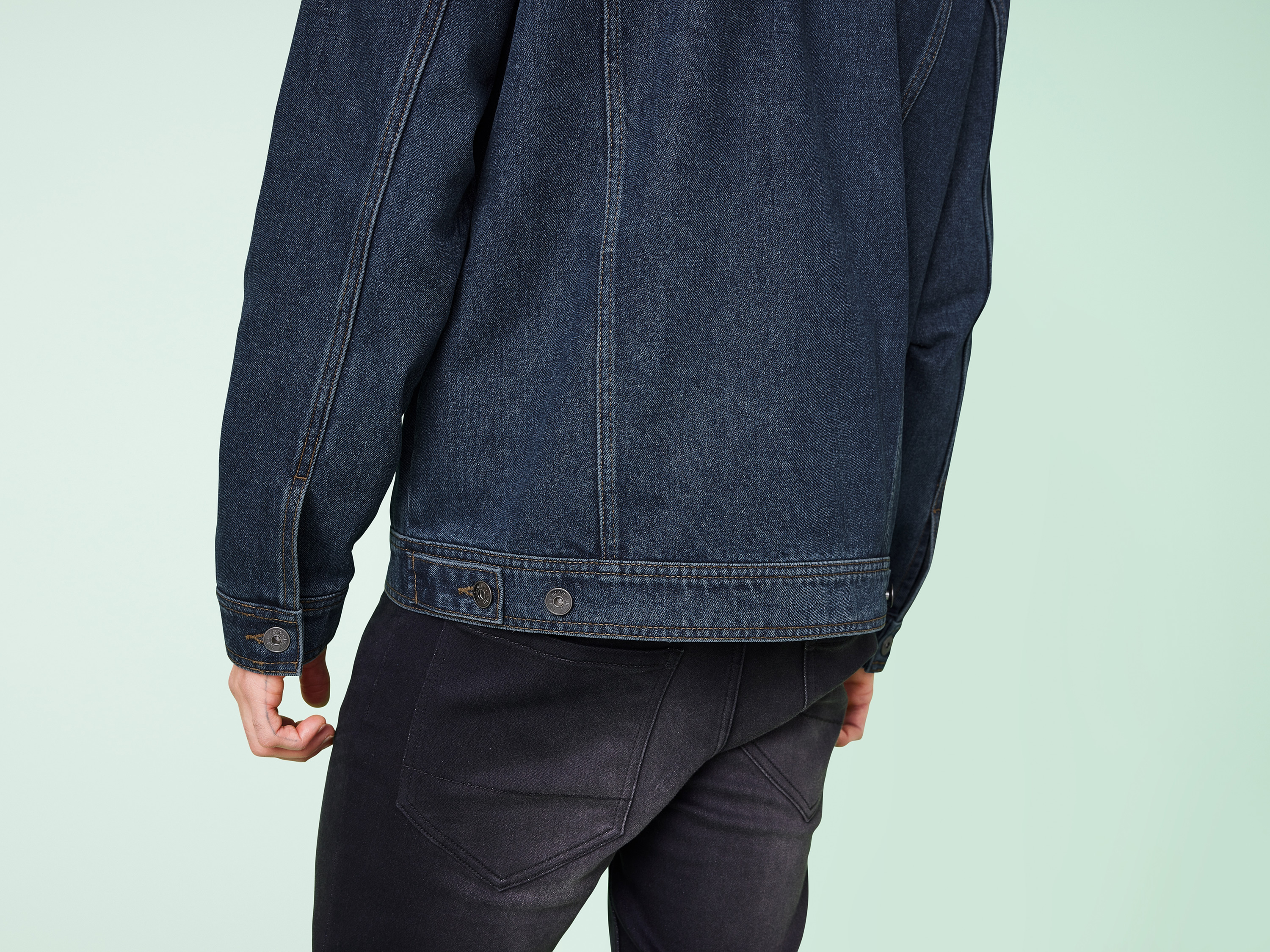 Thumbnail - LIVERGY® Herren Jeansjacke (S (44/46), mittelblau)