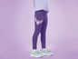 Lila Leggings mit My Little Pony Print.