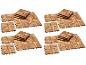 Set Holz-Terrassenplatten: vier komplette Sets.