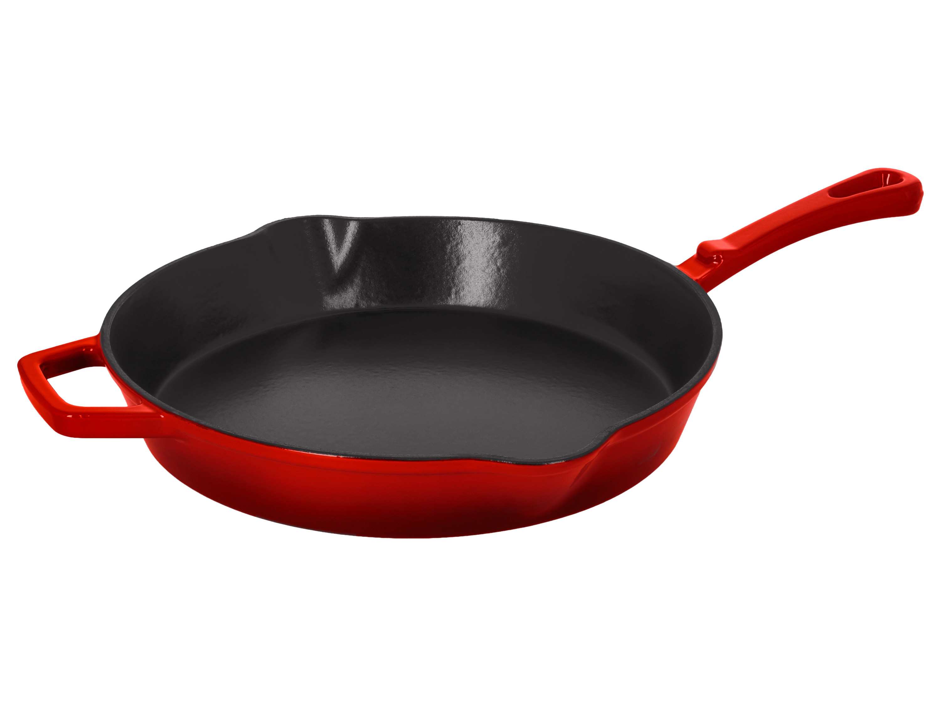 SILVERCREST® Premium-Gusseisenpfanne, Ø 30 cm (Rot)
