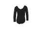 Schwarzer Tanz-Bodys mit langen Ärmeln.