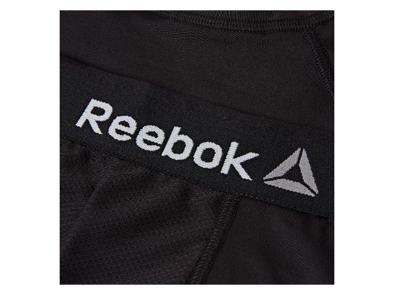 Schwarze Reebok Kompressionskleidung mit Logo