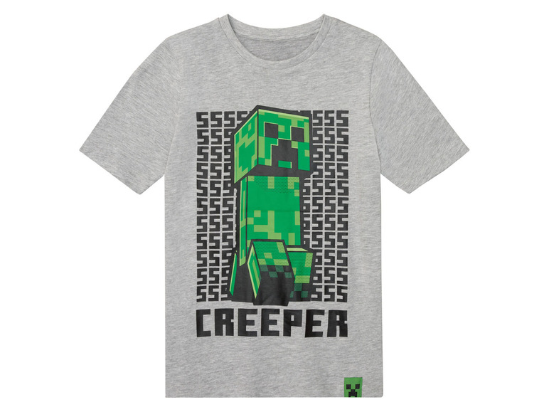 Gehe zu Vollbildansicht: Minecraft Kinder T-Shirt mit Print, Single-Jersey-Qualität - Bild 2