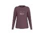 Pflaumenfarbenes Langarm-T-Shirt mit dem Text „Let's Stay in BED“