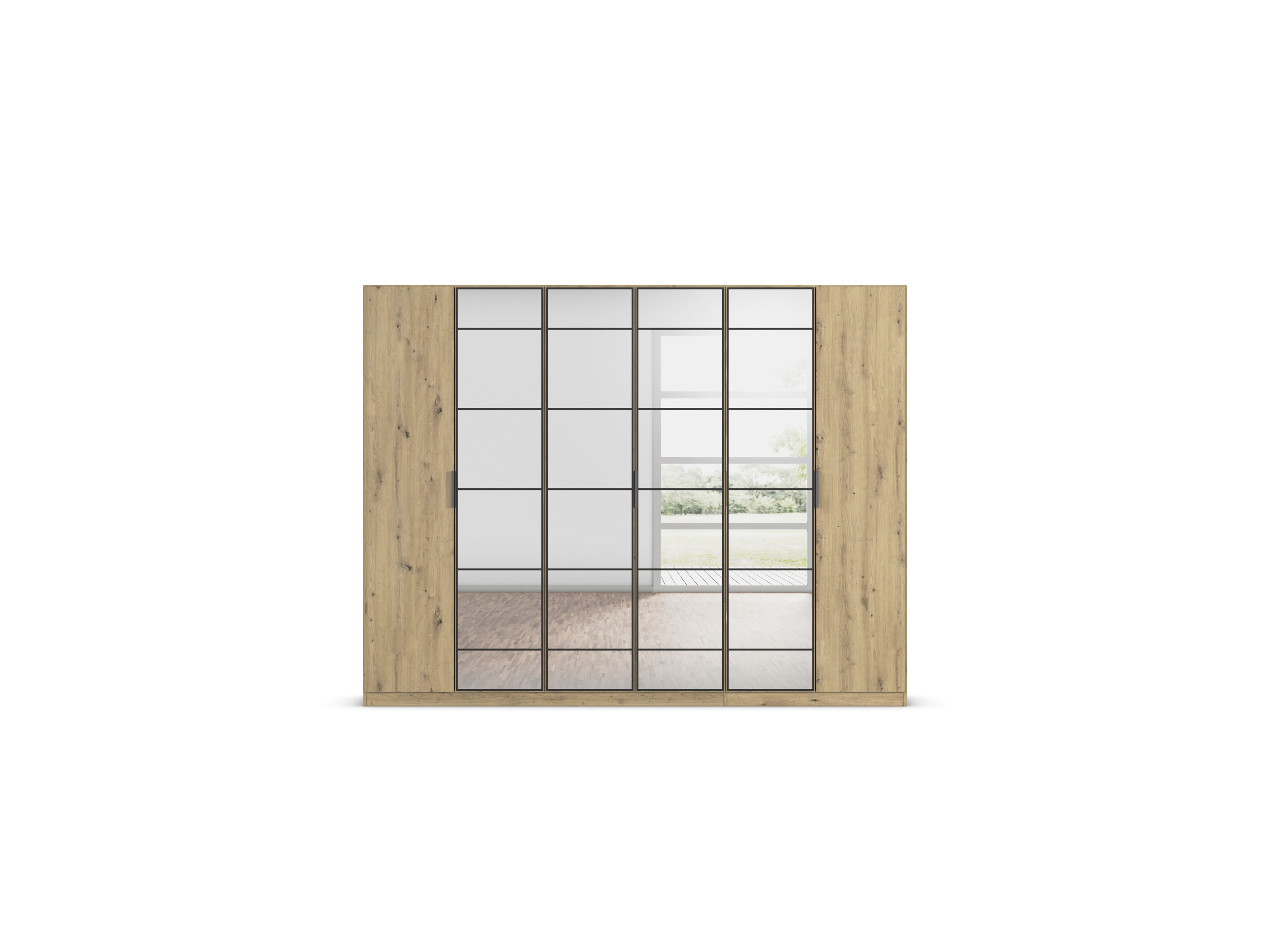 RAUCH ORANGE Acero Drehtürenschrank (Eiche Artisan, Breite 271 cm / Höhe 210 cm) – Bild 4 von 4