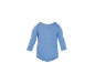 Hellblauer Langarm-Babybody