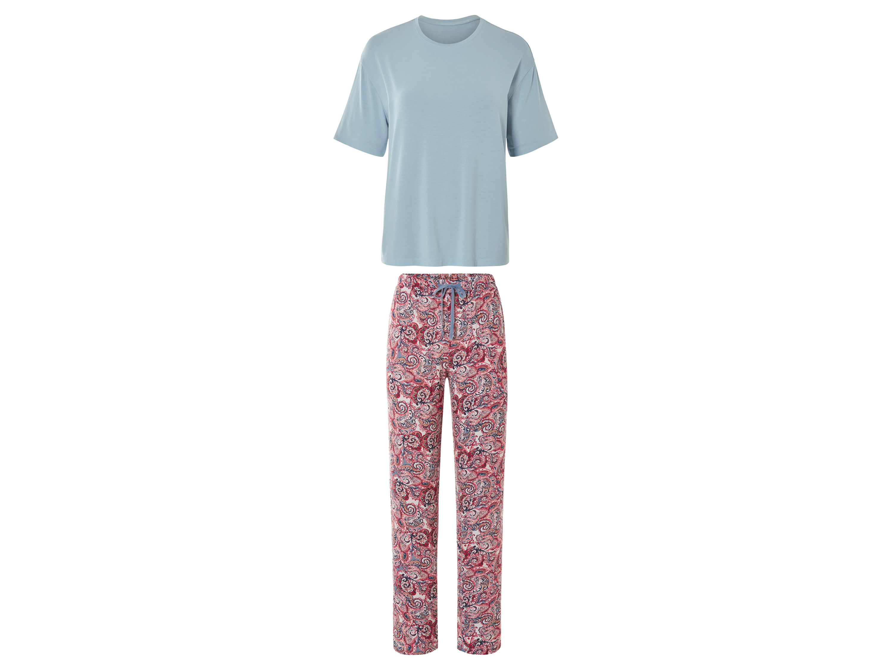 esmara® Damen Pyjama kurz/lang (Blau, XS(32/34))““ | dass ein Textil- oder Lederprodukt auf mehr als 300 Schadstoffe geprüft wurde. Tencel TM Lyocell Mit Fasern natürlichen Ursprungs Tencel TM Lyocell ist eine umweltverträgliche Faser aus Cellulose, ressourcenschonend in der Herstellung und vollständig biologisch abbaubar. Die glatte Faseroberfläche von Tencel™ Lyocellfasern nimmt Feuchtigkeit effizienter auf als Baumwolle. Dies unterstützt den natürlichen Temperaturausgleich des Körpers und verleiht der Haut Tag und Nacht ein kühles und trockenes Gefühl. Tencel TM ist eine Marke der Lenzing AG. Hohenstein Das passt perfekt Das Prüfinstitut Hohenstein führt seit rund 60 Jahren Reihenmessungen und Studien zur Erfassung der Körpermaße durch. Mit Nutzung der 3-D-Bodyscannertechnologie werden die realen Körperformen visualisiert und in verlässliche Größentabellen umgerechnet.““