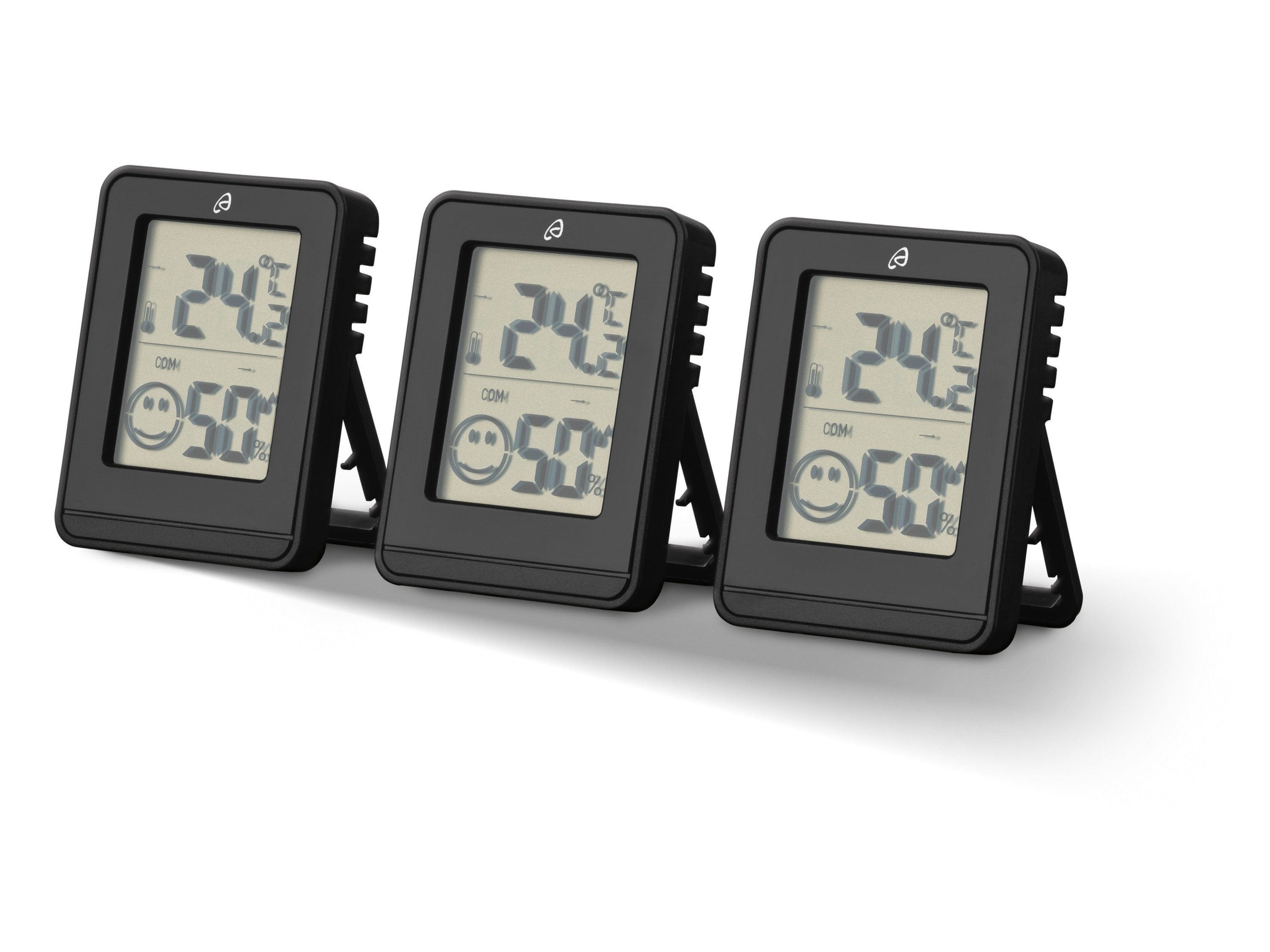 AURIOL® Thermo- Hygrometer 3-Teilig (Schwarz)““ | 04052916137345